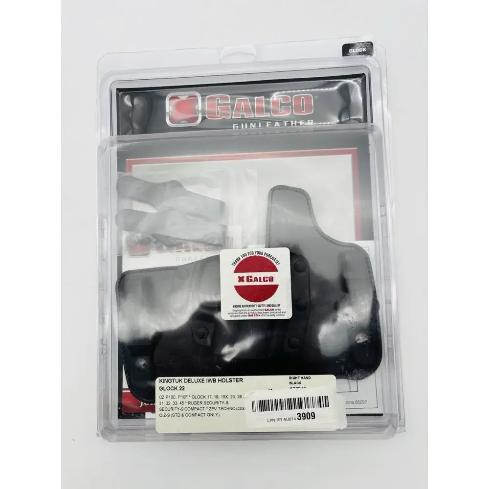 GALCO King Tuk Deluxe Holster KT224B for GLOCK 17,19,22,23,26,27,31,32,33 IWB RH
